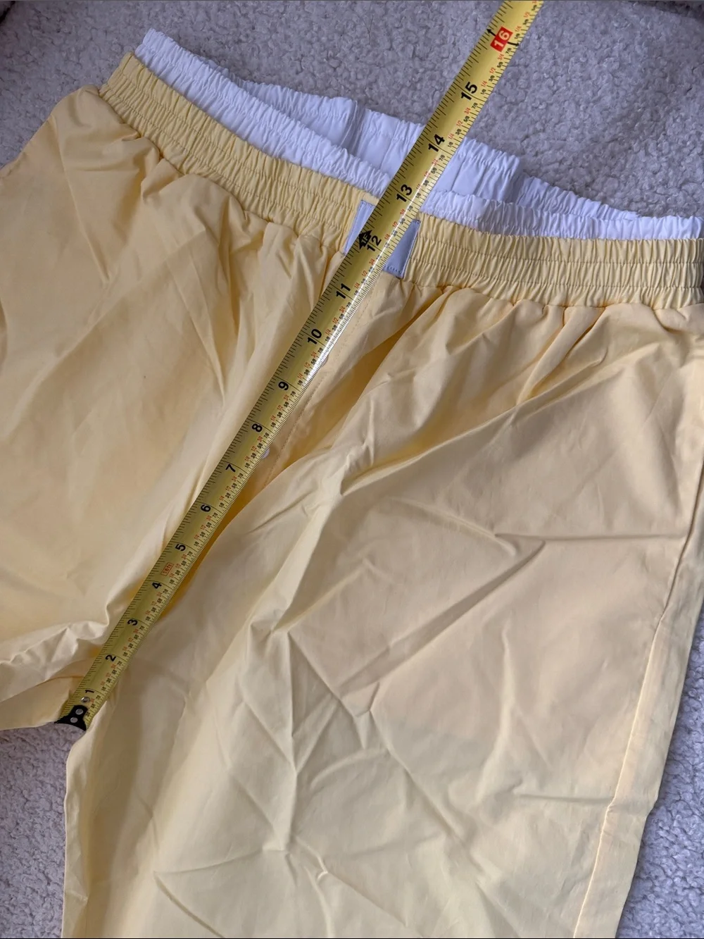 PARKE Yellow Double Boxer Cotton Button-Front Lounge Pants Size L NWOT